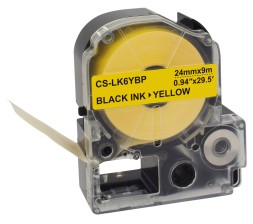 Картридж ленточный Cactus CS-LK6YBP черный для Epson LW700/LW600P/LW1000P/Z700/Z900