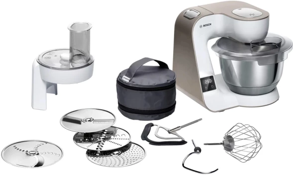 Кухонная машина Bosch Mum5 MUM5XW10 планетар.вращ. 1000Вт белый/бежевый