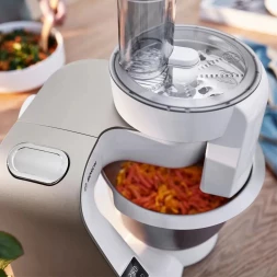 Кухонная машина Bosch Mum5 MUM5XW10 планетар.вращ. 1000Вт белый/бежевый