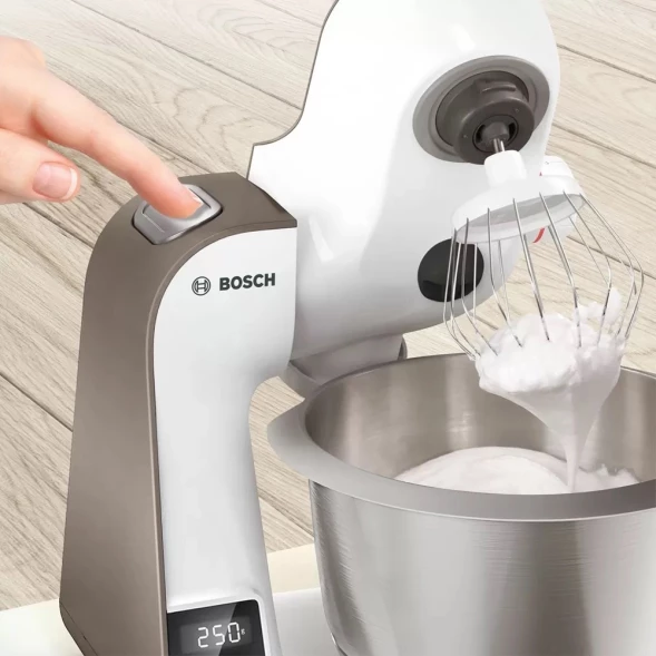 Кухонная машина Bosch Mum5 MUM5XW10 планетар.вращ. 1000Вт белый/бежевый