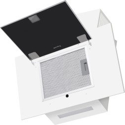 Вытяжка каминная Weissgauff Sigma 60 PB WH белый управление: кнопочное (1 мотор)