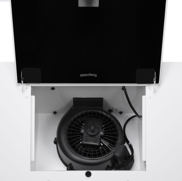 Вытяжка каминная Weissgauff Sigma 60 PB WH белый управление: кнопочное (1 мотор)