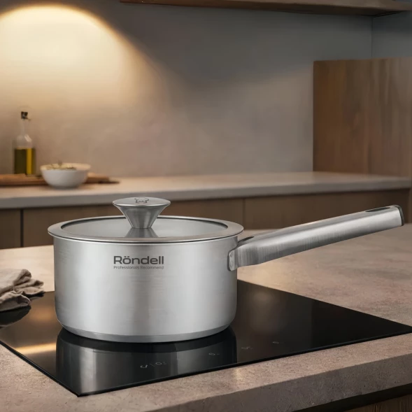 Ковш Rondell Modern RDS-1745 0.9л. d=14см (с крышкой) стальной