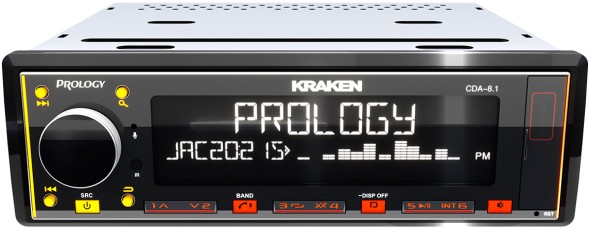 Автомагнитола Prology CDA-8.1 KRAKEN 1DIN 8x65Вт RDS (PRCDA8.1KRAKEN)