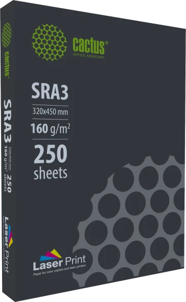 Бумага Cactus CS-LPSRA3160250 SRA3/160г/м2/белый/250л. CIE170% для лазерной печати