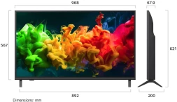 Телевизор LED LG 43" 43QNED80B6B.ARUG черный титан 4K Ultra HD 60Hz DVB-T DVB-T2 DVB-C DVB-S DVB-S2 USB WiFi Smart TV (RUS)