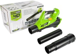Воздуходувка Greenworks G40ABK4 пит.:от аккум. зеленый/черный