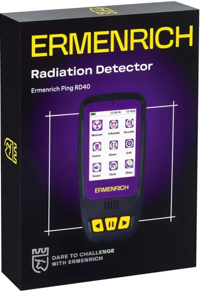 Дозиметр Ermenrich Ping RD40 фиолетовый/черный (84640)