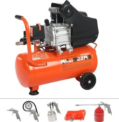 Компрессор поршневой Patriot Optima Euro 24-240K2 масляный 240л/мин 24л 1500Вт оранжевый/черный
