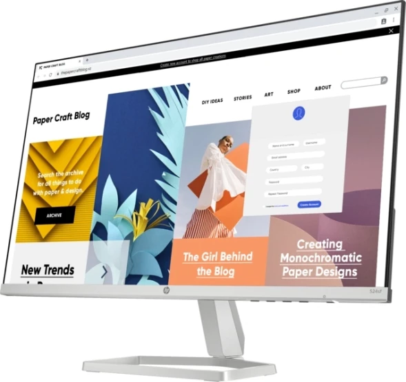 Монитор HP 23.8&amp;quot; Series 5 524sf черный IPS LED 16:9 HDMI матовая 300cd 178гр/178гр 1920x1080 100Hz VGA FHD 2.5кг