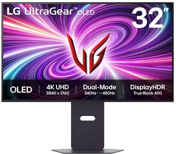 Монитор LG 31.5&amp;quot; UltraGear 32GS95UV-B черный OLED LED 16:9 HDMI M/M матовая HAS Piv 275cd 178гр/178гр 3840x2160 240Hz G-Sync FreeSync Premium Pro DP 4K USB 9.8кг