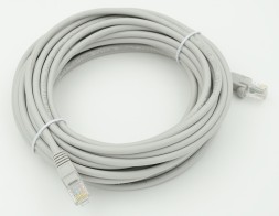 Патч-корд cat5E molded 10м серый RJ-45 (m)-RJ-45 (m)