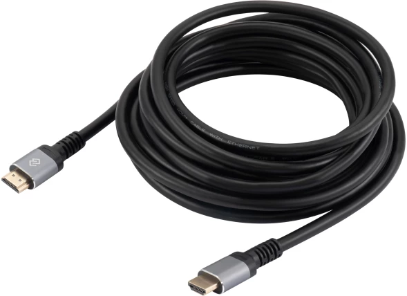 Кабель аудио-видео Digma D-HDMI-V2.0-5M HDMI (m)/HDMI (m) 5м. позолоч.конт. черный