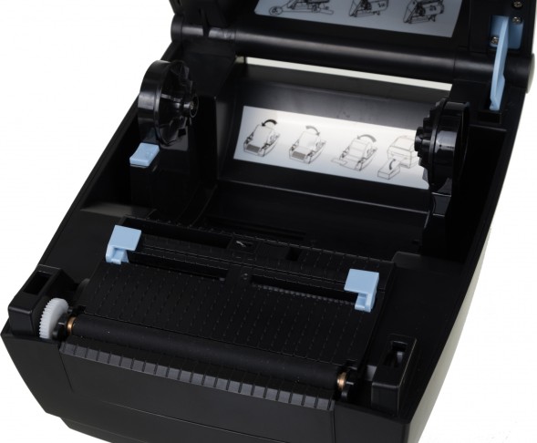 Термопринтер Mertech MPRINT TLP100 TERRA NOVA (для печ.накл.) стационарный черный