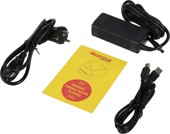 Термопринтер Mertech MPRINT TLP100 TERRA NOVA (для печ.накл.) стационарный черный