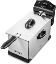 Фритюрница Kitfort КТ-4051 2000Вт серебристый/черный