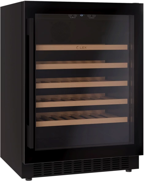 Винный шкаф Lex LWD6054BL 1-нокамерн. черный