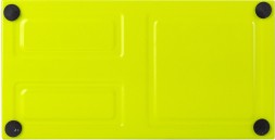 Подставка Deli E9154 3отд. для письменных принадлежностей 80x80x90мм ассорти металл сетка