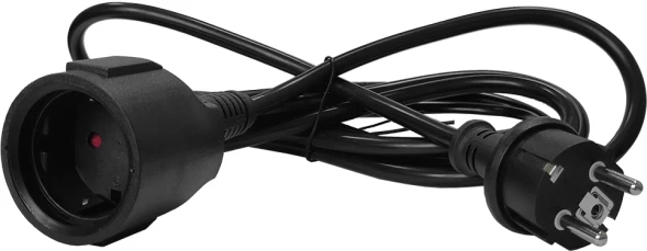 Шнур питания Lanmaster LAN-PPS/SH-3.0-BK вилка Shuko-Shuko розетка проводник.:3x1.5мм2 3м 220В 16А черный