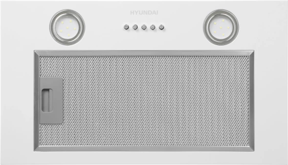 Вытяжка встраиваемая Hyundai HBB 6030 W белый управление: кнопочное (1 мотор)