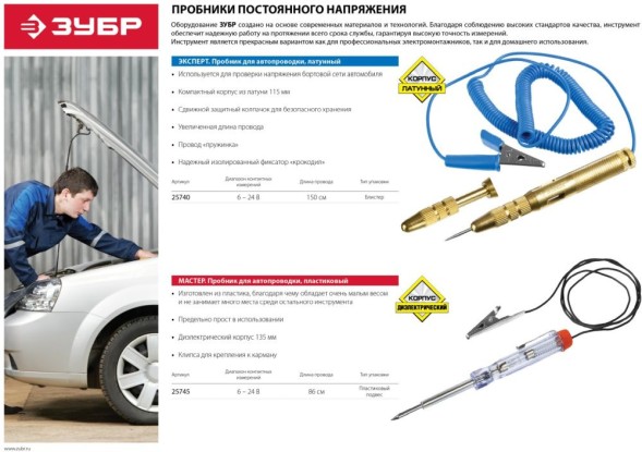 Тестер Зубр 25745