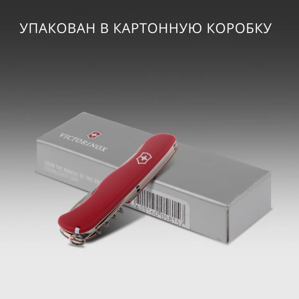 Нож перочинный Victorinox PICKNICKER (0.8353) 111мм 11функц. красный