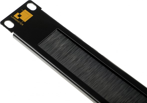 Кабельный органайзер Горизонтальный Lanmaster LAN-ORG/BP-1U двухсторонний щетки 1U шир.:19&amp;quot;