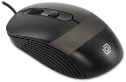 Мышь Оклик 310M черный/серый оптическая (2400dpi) USB для ноутбука (4but)