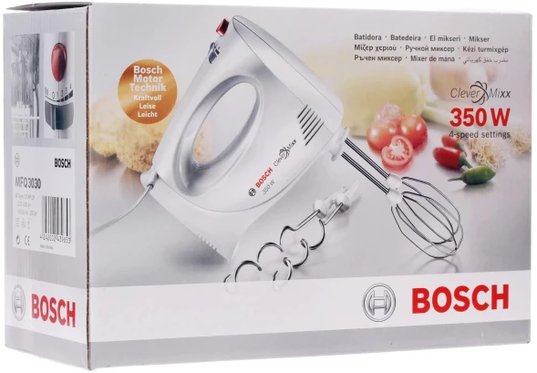 Миксер ручной Bosch MFQ3030 350Вт белый
