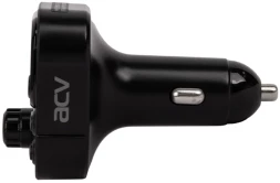 Автомобильный FM-модулятор ACV FMT-130B черный BT USB (40580)