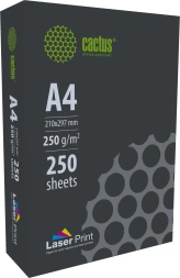 Бумага Cactus CS-LPA4250250 A4/250г/м2/250л./белый CIE170% для лазерной печати