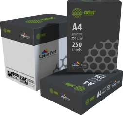 Бумага Cactus CS-LPA4250250 A4/250г/м2/250л./белый CIE170% для лазерной печати