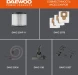 Строительный пылесос Daewoo DAVC 2500SD 1400Вт (уборка: сухая/влажная/выдув/сбор воды) оранжевый