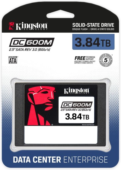 Накопитель SSD Kingston SATA-III 3.84TB SEDC600M/3840G DC600M 2.5&amp;quot; 1 DWPD