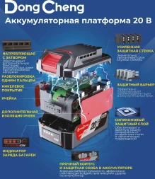 Сабельная пила DongCheng DCJF22 аккум. 3000ход/мин