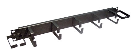 Кабельный органайзер Горизонтальный Lanmaster TWT-ORG1U-5V2H односторонний кольца 1U шир.:19&amp;quot;