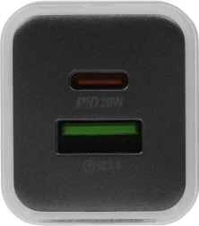 Сетевое зар./устр. Hoco N46 Glorious 20W 3A (PD+QC+AFC) USB-A/Type-C универсальное синий (35318)