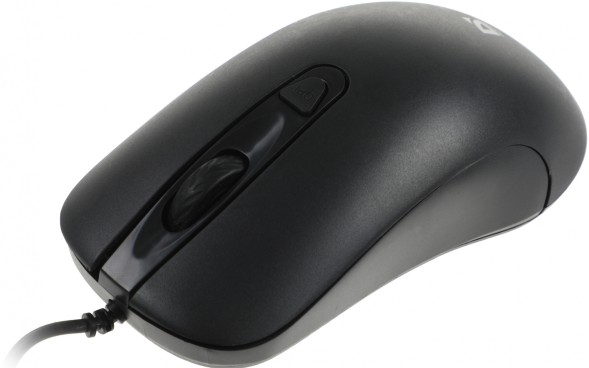 Мышь Defender MB-230 черный оптическая 1600dpi USB 2but (52231)