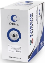 Кабель информационный Cabeus UTP-4P-Cat.5e-SOLID-GY кат.5E U/UTP 4 пары PVC внутренний 305м серый