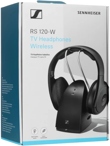 Наушники накладные Sennheiser RS 120-W черный беспроводные bluetooth в ушной раковине (700171 RS 120-W)