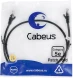Патч-корд Cabeus PC-UTP-RJ45-CAT.5E-1M-BK U/UTP RJ-45 вил.-вилка RJ-45 кат.5E 1м черный ПВХ