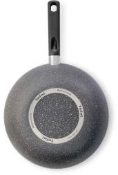 Сковорода ВОК (WOK) Tefal Natural Cook 04213628 круглая 28см покрытие: Mineralia+ non-stick ручка несъемная (без крышки) серый