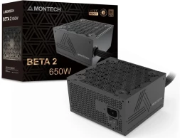 Блок питания Montech ATX 650W Beta 2 80+ bronze (20+4pin) APFC 120mm fan 4xSATA RTL