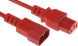 Шнур питания Lanmaster LAN-PP13/14-1.5-RD C13-С14 проводник.:3x0.75мм2 1.5м 220В 10А красный