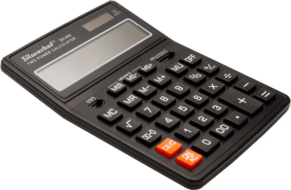 Калькулятор настольный Silwerhof SH-444 черный 12-разр.
