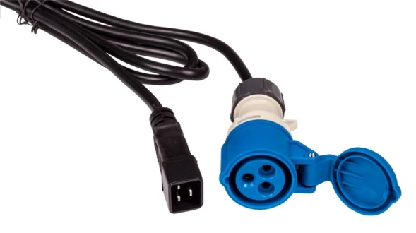 Шнур питания Lanmaster LAN-PP9F/20-2.5-BK C20-I309 (f) проводник.:3x2.5мм2 2.5м 220В 16А черный