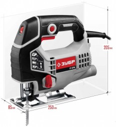 Лобзик Зубр Л-570 +1пил. 570Вт 3000ходов/мин от электросети