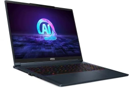 Ноутбук MSI Stealth 16 AI Studio A1VHG-061RU Core Ultra 9 185H 32Gb SSD2Tb NVIDIA GeForce RTX4080 12Gb 16&amp;quot; IPS UHD+ (3840x2400) Windows 11 Home dk.blue WiFi BT Cam (9S7-15F312-061)
