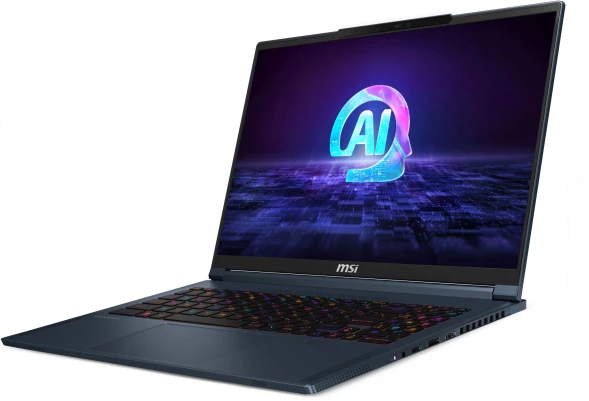 Ноутбук MSI Stealth 16 AI Studio A1VHG-061RU Core Ultra 9 185H 32Gb SSD2Tb NVIDIA GeForce RTX4080 12Gb 16&amp;quot; IPS UHD+ (3840x2400) Windows 11 Home dk.blue WiFi BT Cam (9S7-15F312-061)