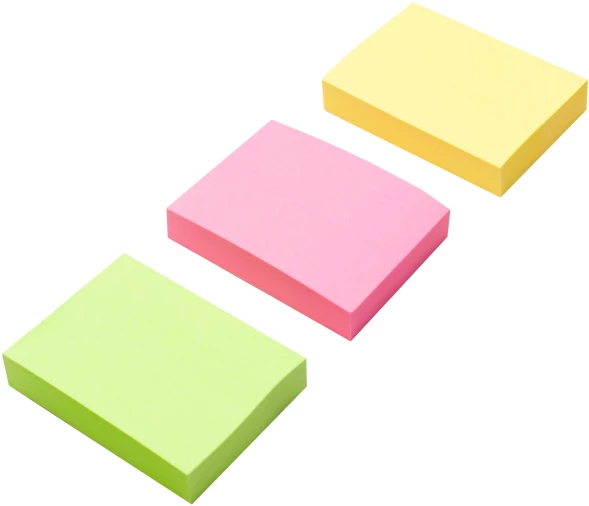 Блок самоклеящийся бумажный Silwerhof 38x51мм 100лист. 75г/м2 неон ассорти европодвес (упак.:3шт)